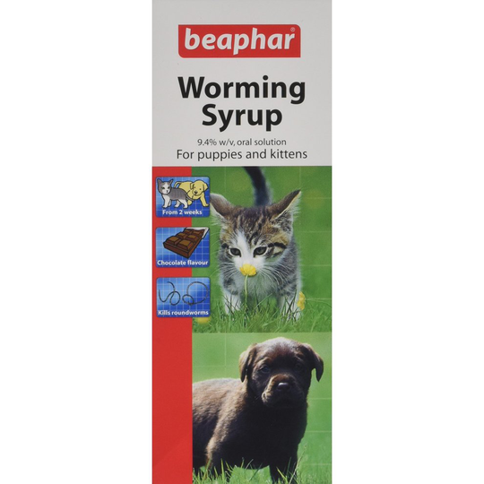 Beaphar Worming Syrup, 45 ml