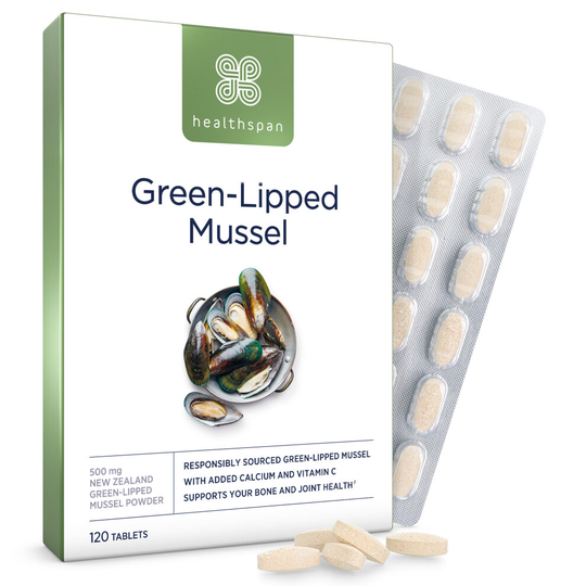 Healthspan Green-Lipped Mussel, 1200 Tablets, with Vitamin C