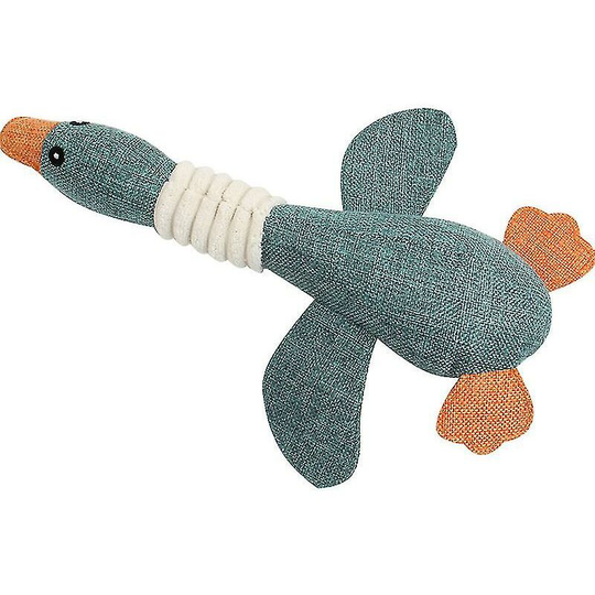 Pet supplies Bite resistant, phonating, molar, plush, cat and dog toys, linen, goose