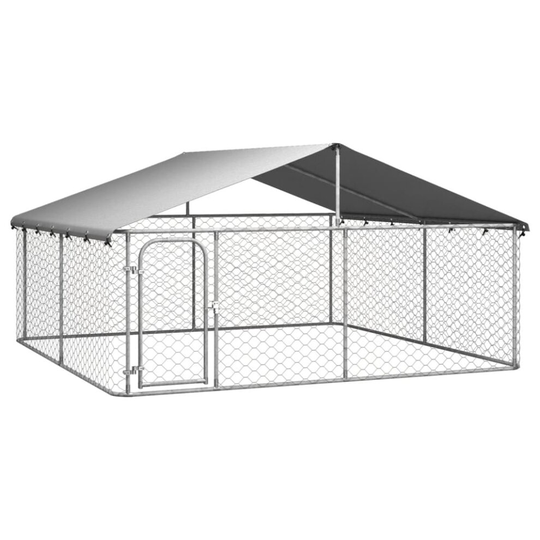 (300 x 300 x 150 cm) vidaXL Outdoor Dog Kennel with Roof Garden Patio Pet Cage Dog Crate Playpen