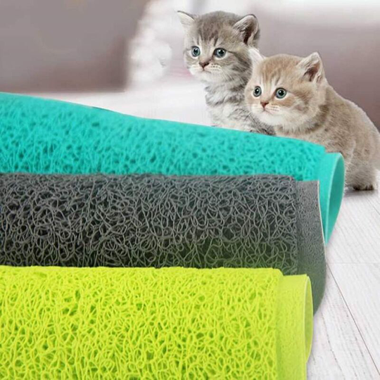 Litzee - Cat Mat Kitten Litter Tray Mat Waterproof Pet Mat Cat Litter Catcher Mat Litter Box Mat Cat Clean Mat Cat Litter Mat Large Honeycomb Litter