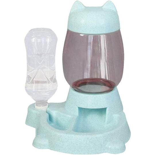 Automatic Water and Food Dispenser for Dogs and Cats, Water Bottle Feeder, Automatic Water Fountain Food Dispenser