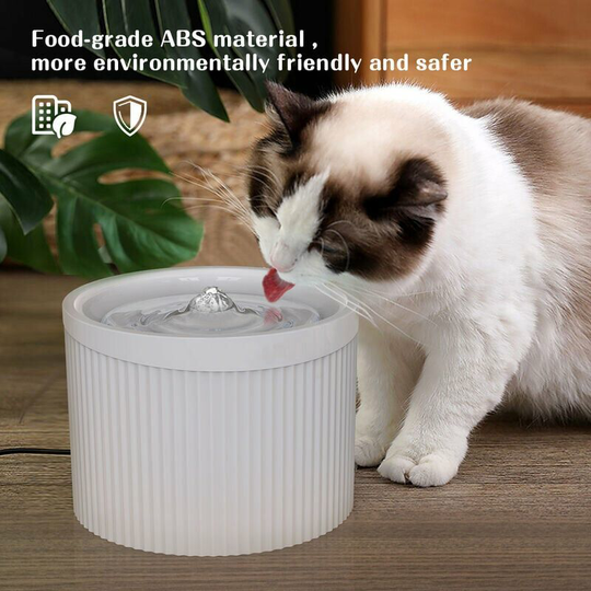 Echoo - 2L Automatic Pet Water Fountain Silent Drinking Electric Water Dispenser Feeder Bowl for Cats Dogs Multiple Pets