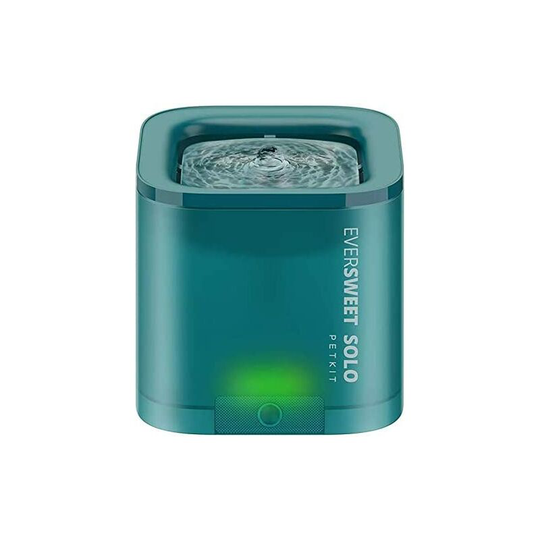 Water Fountain for Cats Dogs Super Quiet Auto Power Off Dual Working Modes Smart LED Light Water Dispenser 1.8L for Cats and Small Dogs Green