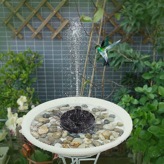 Outdoor Solar Fountain Pond Pump With Battery Garden Floating Fountain Bird Bath