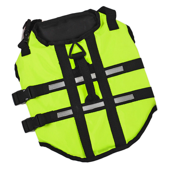 Life Jackets Dog Life Jacket/Dog Floatation Vest Vest with Top Handle and Reflective Straps/Dog Lifesaver Jacket (Green - 4XL)