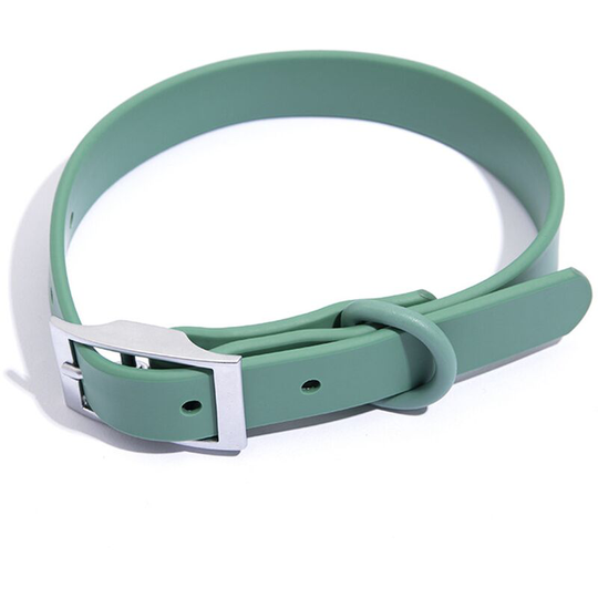 Durable Dog Collar, Soft Rubber Strap, Waterproof And Easy To Clean,