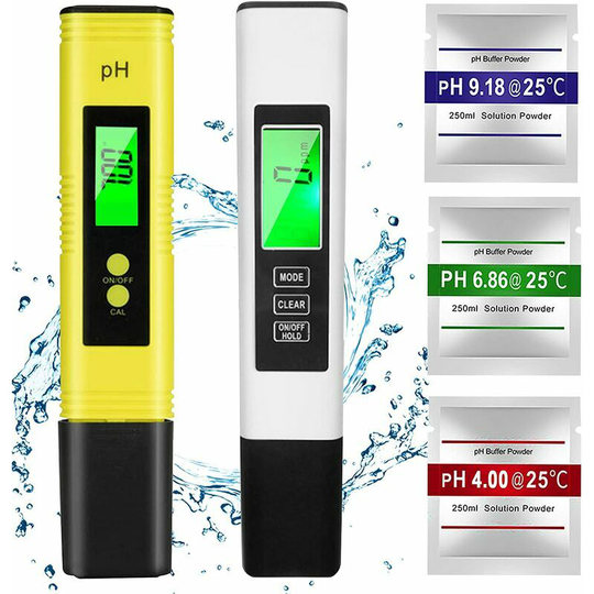 Echoo - ph Meter,TDS&EC Meter Temperature, 4 in 1 ph Water Quality Tester with lcd Screen Auto-Calibration Test for Swimming Pool, Aquarium, Food