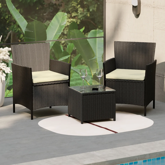 Ferrie Rattan 2 - Person Seating Group with Cushions