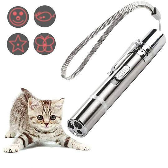 Cat Toys, usb Rechargeable led Flashlight, Multifunctional Cat Training
