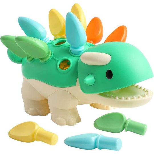 Aougo - Baby Sensory Toys for 6 12 18 Months, Montessori Dinosaur Fine Motor Skills Toys for Toddlers, Educational Learning Toys for 1-3 Year Old
