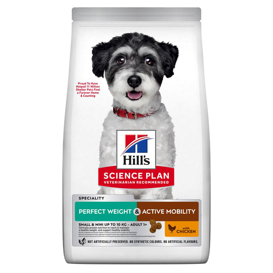 Hill's Science Plan Adult 1+ Perfect Weight & Active Mobility Small & Mini - 1.5kg