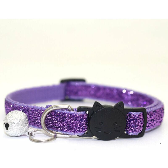 Cat Collars, Adjustable Costume for Puppy, Pet Collar Escaped Kitten Collar(Purple)2 pcs Carivent