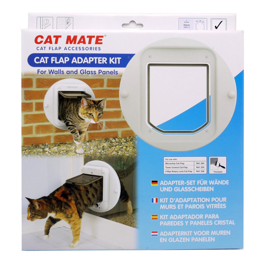 Pet Mate 360 Cat Flap Adapter Kit For Walls And Glass Panels