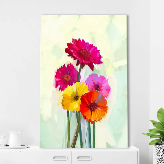 Floral Frenzy 2 - Wrapped Canvas Painting