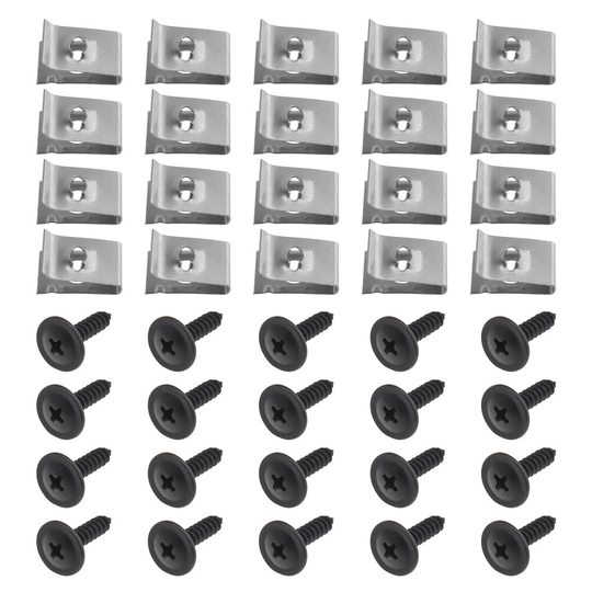 20Pcs Screw and Nut Clip Kit for Wheel Arch Cover Undertray Fender N90775001
