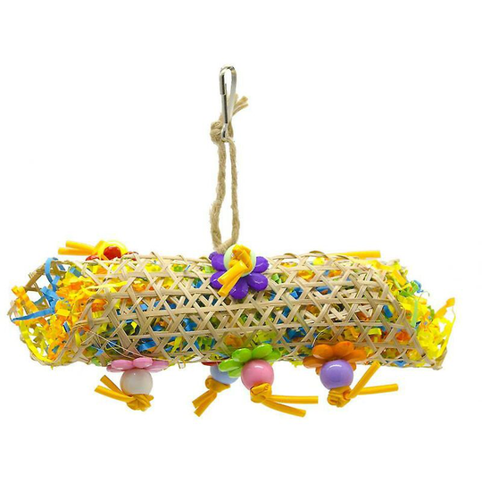 Bird Chew Toys Food Shredder Toy Parrot Cage Shredder Toy Bird Loofah Feeding Toys Hanging Toy for c Thsinde