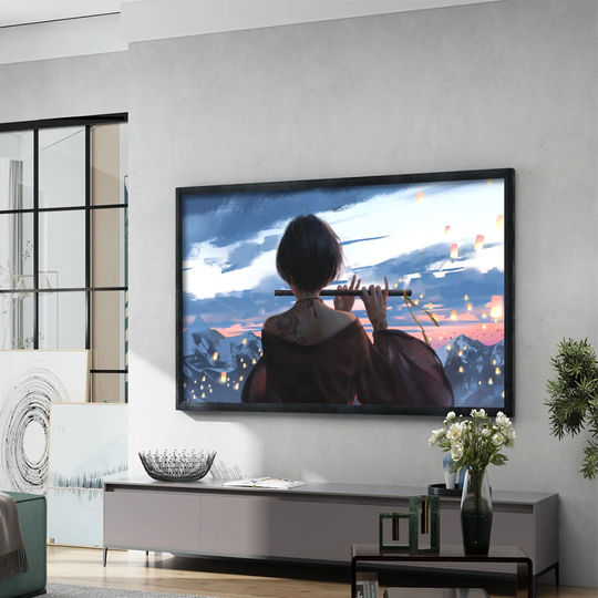 Cristyl White Fixed Frame Wall Mounted Projector Screen