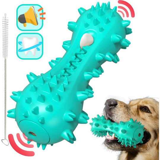 Dog Toothbrush, Dog Chew Toy, Bite Resistant Rubber Teeth Cleaning Stick