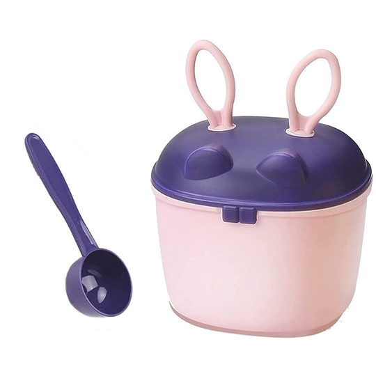 Superseller - 150ml Baby Formula Dispenser Travel Baby Milk Powder Container with Scoop Leveller Carry Handles Storage Container for Snacks Nuts