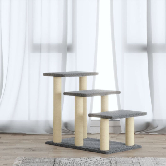 Cat Tree with Sisal Scratching Posts Light Grey 50.5 cm