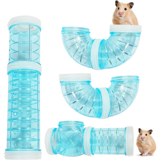 Perle Rare - Hamster Tubes, Outdoor Adventure Tubes, Transparent Materials, Hamster Cage and Accessories, Space Expanding Hamster Toys, Creative