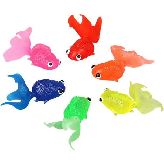 Perle Raregb - Rubber Small Goldfish Simulation Small Goldfish Floating Fish Ornament Decoration for Aquariums Colorful Decoration Floating Landscape