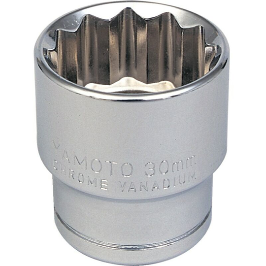 Socket Bi-hexagon 1/2' Square Drive 33mm Chrome Vanadium (12-Point) - Yamoto