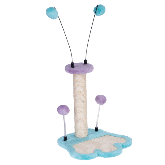 Finny Cat Scratching Post - Blue / Pink