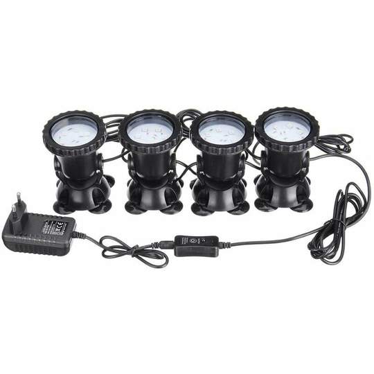 Bearsu - rgb led Spot Underwater lamp pool fountain aquarium + remote control AC100-240V