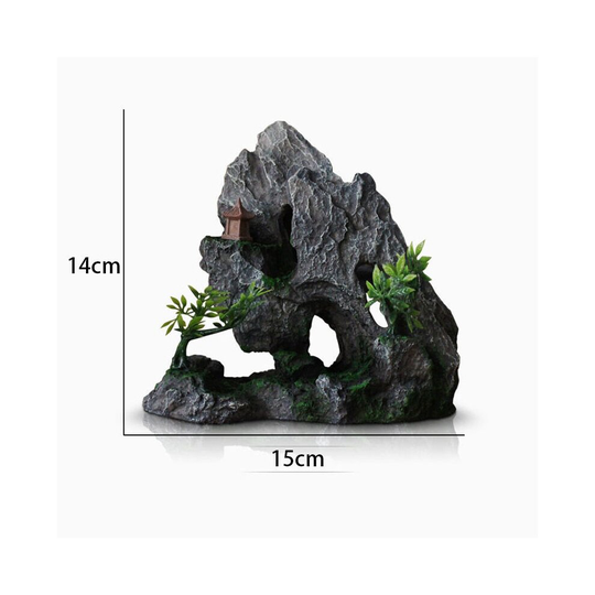 (MB053) Aquarium House Plant Decoration Background Ornamental Fish Aquarium Accessories