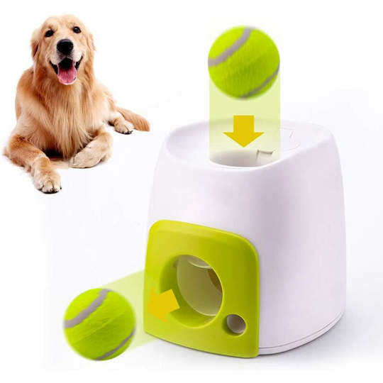 Dksfjkl - t.y.g.f Automatic Interactive Dog Ball Launcher - Food Reward Machine - Dog Training Tennis Ball Launcher - 1 ball included (6cm)