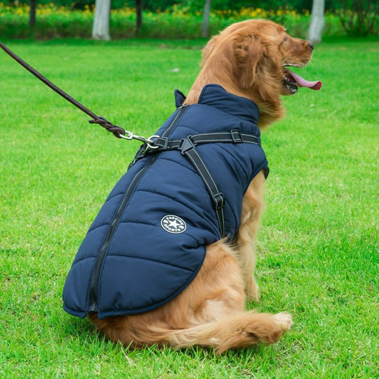 New pet clothes reflective charge clothes big dog clothes autumn and winter warm dog clothing pet supplies 43*62*46cm