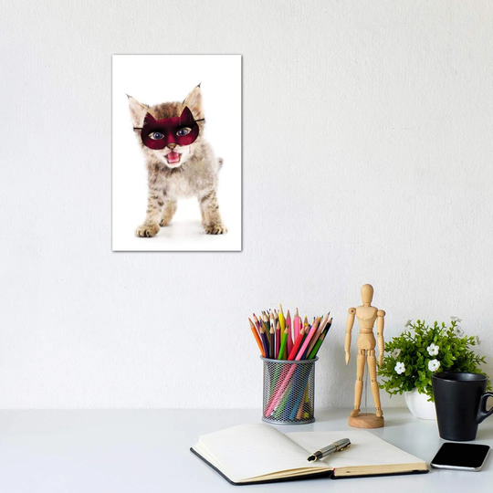 Super Kitten by Ink & Drop - Wrapped Canvas Photograph Print