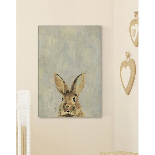 Little Rabbit - Wrapped Canvas Painting Print