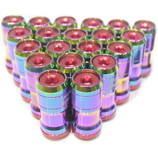 Automotive Winding Anti-theft Hub Nut Screw Anti-theft Tire Winding Nut Ultra Light Steel (Color : E, Size : M12x1.5)