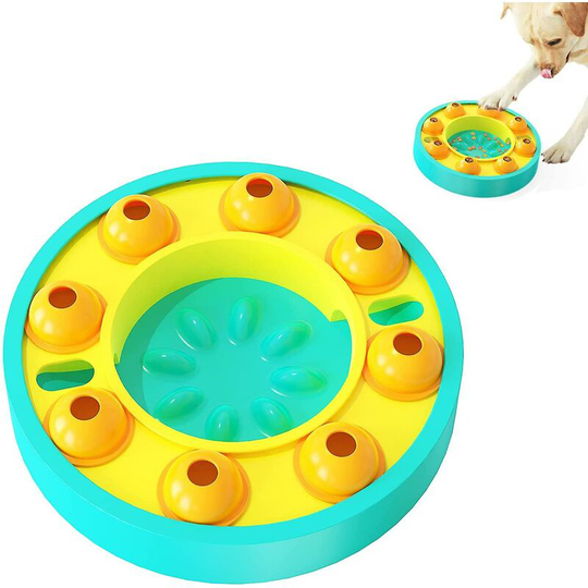 Turntable Feeder Dog Toy, Food Spill Interactive Healing Ball Dog Toy, Automatic Pet Slow Feeder, Improves Dog Digestion, Educational Toy Gift For