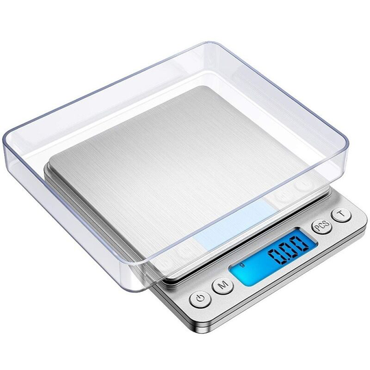 Bearsu - Food Scale, 0.001oz Precise Digital Kitchen Scale Gram Scales Weight Food Coffee Scale Digital Scales for Cooking Baking Stainless Steel