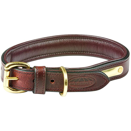 Padded Leather Dog Collar (xxl) (Brown) - Brown - Weatherbeeta