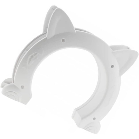 Cat Door for Interior Exterior Pet Kitty Door Interior Cat Doors Cat Corridor Door Tunnel Pet Supply White