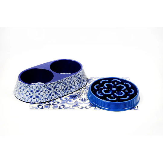 Muriel Clay & Slow Feeder Dog Bowl Set