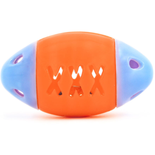 Oval Hollowed-Out Fish Shape Pattern Pet Chew On Sound Pet Ball Random Color Delivery