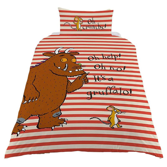 Oh Help Duvet Cover Set (Junior) (Orange/Cream) - Orange/Cream - The Gruffalo