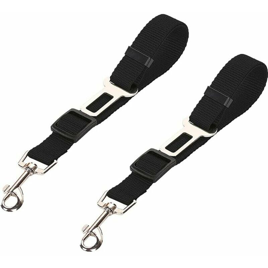 2 Pack Dog Car Harnesses Adjustable Pet Seat Belt Dog Cat Seat Belt for Car