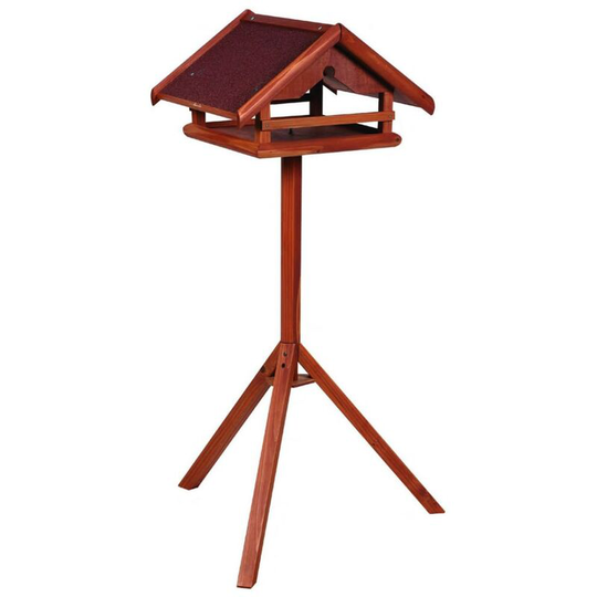Bird Table with Stand Hafnir 42x40.5x119 cm Brown Flamingo Brown
