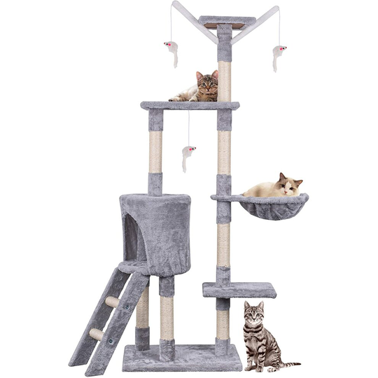 Multi Level Cat Tree Scratcher Activity Centre Scratching Post Sisal