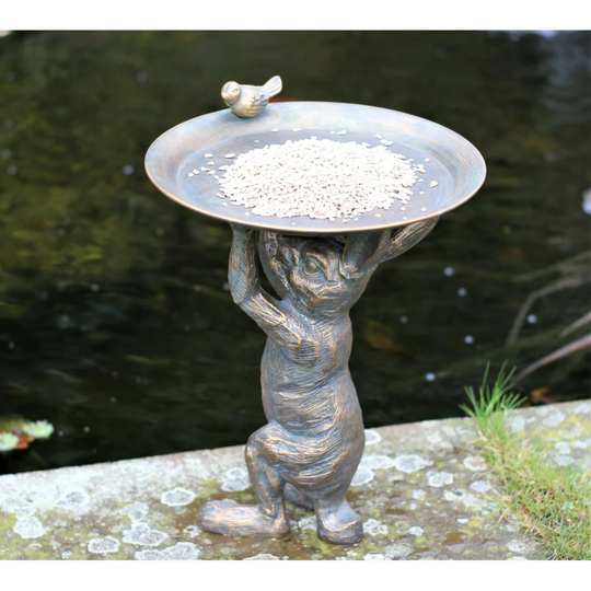 Rabbit Bird & Bath Feeder