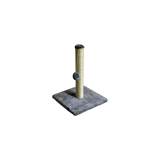 Cat Scratching Post Pole & Soft Plush Carpet Base Stable Strong Heavy Duty Cats Kitten Hanging Ball Pet Toy (Cat Scratching Post