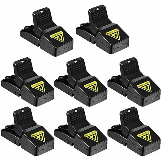 Deckon - Mouse Trap Rat Trap, Pressure Traps with Powerful Spring, Rat Trap for Indoor Kitchen Home Garden, Reusable and Easy to Use, 8 Pack
