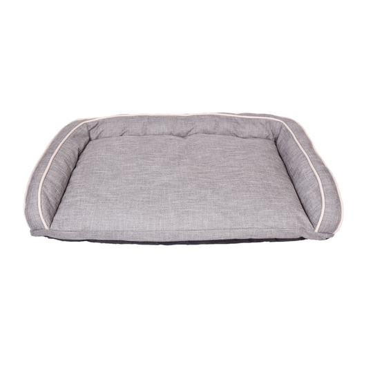 Luxury Large Dog Sofa Bed Dog Fleece Cushion Grey Dog Bed Couch
